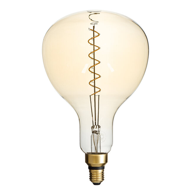 99171 Λάμπα LED Soft S Spiral Filament E27 ER180 PAPAYAS Γλόμπος 6W 420lm 360° AC 220-240V IP20 Φ18 x Υ30cm Ultra Θερμό Λευκό 2200K με Μελί Γυαλί - Dimmable - 3 Years Warranty