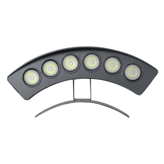 TREELIGHT-PLANTE 90458 Κυρτή Μπάρα Φωτισμού Wall Washer Ειδική για Φυτά - Δέντρα LED 6W 600lm 15° DC 24V Αδιάβροχο IP67 Μ17.5 x Π4.5 x Υ8cm Πράσινο - Γκρι Ανθρακί - 3 Years Warranty - 4
