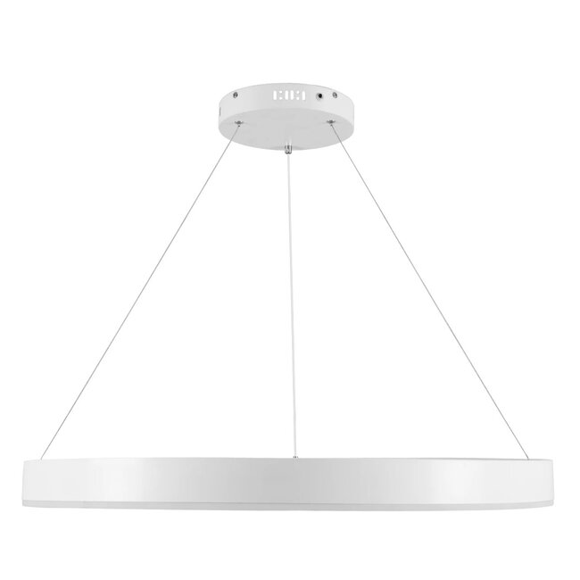 kelvo® VENOM KLV-101-0191 Κρεμαστό Φωτιστικό Οροφής LED 67W 6700lm 120° AC 220-240V IP20 Ρυθμιζόμενο Λευκό CCT με Χειριστήριο από 2700K έως 6000K Dimmable - Lumileds SMD Chip - Λευκό Ματ - Μ80 x Π80 x Υ6.5cm - 3 Χρόνια Εγγύηση - 4