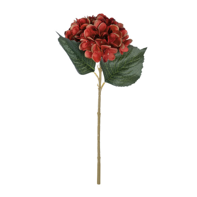 Artificial Garden RED HYDRANGEA BRANCH 21174 Τεχνητό Διακοσμητικό Κλαδί Ορτανσίας Κόκκινης  Y47cm