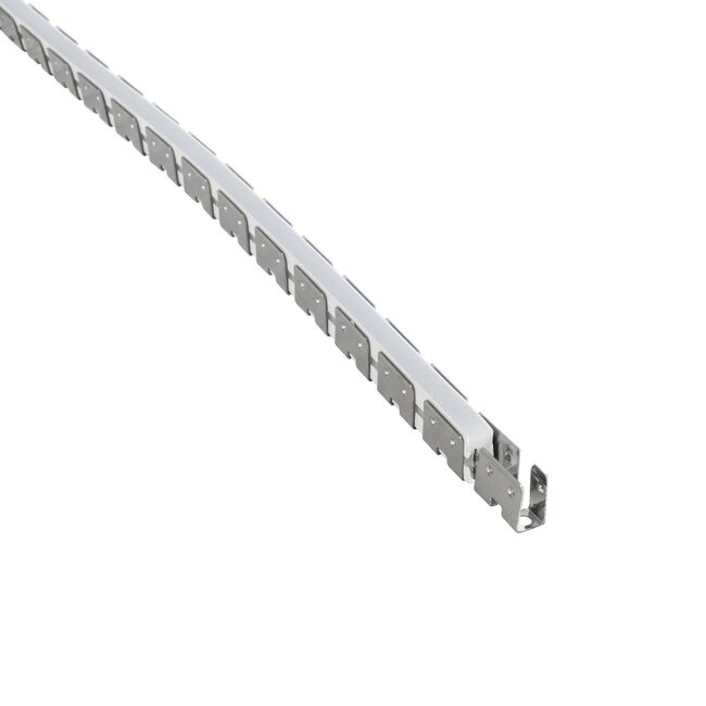 kelvo® NEONPRO KLV-101-0069 Εύκαμπτη Βάση Στήριξης για Neon Flex LED Αδιάβροχο IP65 - Νίκελ Χρώμιο - Μ1000 x Π0.7 x Υ1.2cm - Ρολό 10 Μέτρων - 8