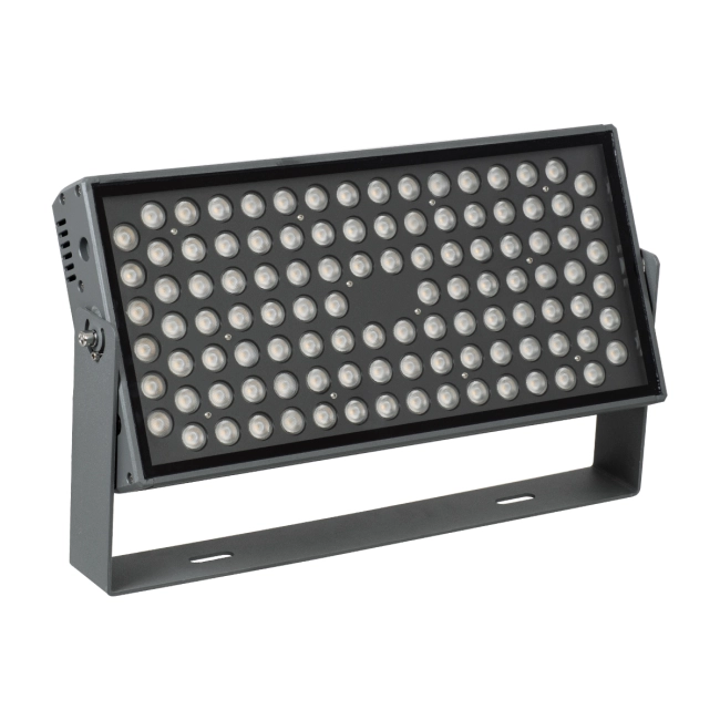 FLOODZANA 90558 Προβολέας Σποτ Wall Washer LED 100W 9000lm 30° DC 24V Αδιάβροχο IP65 Θερμό Λευκό 2700K Dimmable - Bridgelux SMD Chip - Γκρι Ανθρακί - Μ45.5 x Π28 x Υ10cm - 3 Χρόνια Εγγύηση