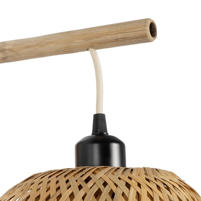 SELVA 01977 Boho Φωτιστικό Τοίχου - Απλίκα με Ντουί 1 x E27 AC 220-240V IP20 - Μπεζ - Μ24 x Π32 x Υ56cm - 7