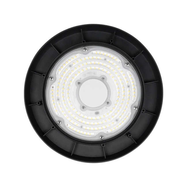 INDUSTRY 61500 LED UFO HIGH BAY 100W 175*SANAN OPTO CHIP 150lm/W 15000lm CRI≥80Ra SDCM<5 90° 85-265VAC 50/60Hz IP65 5000K TÜV SÜD CERTIFIED DRIVER - Μαύρο - Μ26.5 x Π26.5 x Υ15cm - 5 Χρόνια Εγγύηση - 6