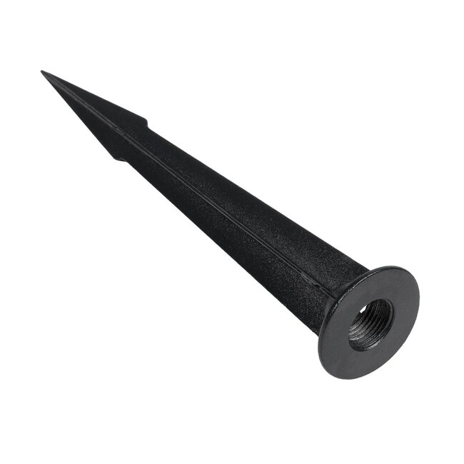 TRABI GLB-103-0028 Φωτιστικό Σποτ για Φυτά - Δέντρα με Βάση Κήπου / Καρφωτό LED 12W 1080lm 24° DC 24V Αδιάβροχο IP65 Θερμό Λευκό 2700K - Sanan SMD Chip - Μαύρο Ματ - Μ6.5 x Π6.5 x Υ18.5cm - 3 Χρόνια Εγγύηση - 10