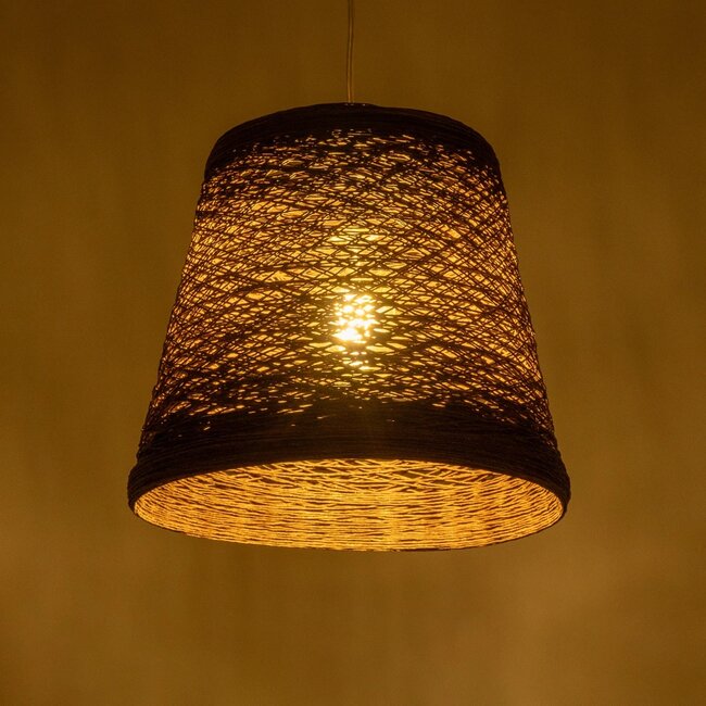 PLAYROOM 999-0145 Vintage Κρεμαστό Φωτιστικό Οροφής με Ντουί 1 x E27 AC 220-240V IP20 - Καφέ - Μ30 x Π30 x Υ30cm - 2