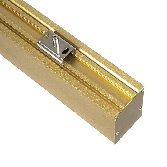 kelvo® ORION KLV-101-0364-V2 Γραμμικό Φωτιστικό Οροφής LED 72W 7200lm 120° AC 220-240V IP20 Ρυθμιζόμενο Λευκό CCT με Χειριστήριο από 2700K έως 6000K Dimmable - Lumileds SMD Chip - Χρυσό Πλατίνα - Μ120 x Π5 x Υ7cm - 3 Χρόνια Εγγύηση - 8