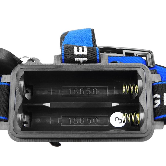 79055 Φακός Κεφαλής Επαναφορτιζόμενος LED CREE XML2-T6 Chip 10 Watt 1800 lm με 2 x 18650 Μπαταρίες 5200Mah Ψυχρό Λευκό 6000 K - 6 79055 Φακός Κεφαλής Επαναφορτιζόμενος LED CREE XML2-T6 Chip 10 Watt 1800 lm με 2 x 18650 Μπαταρίες 5200Mah Ψυχρό Λευκό 6000 K - 6