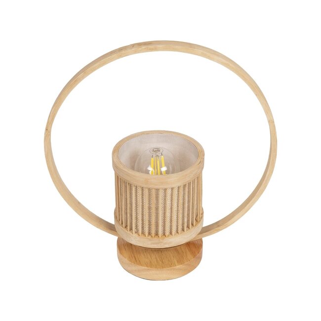 TULUMKO 02008 Boho Επιτραπέζιο Φωτιστικό Πορτατίφ με Ντουί 1 x E27 AC 220-240V IP20 - Μπεζ - Μ30 x Π12 x Υ32cm - 5