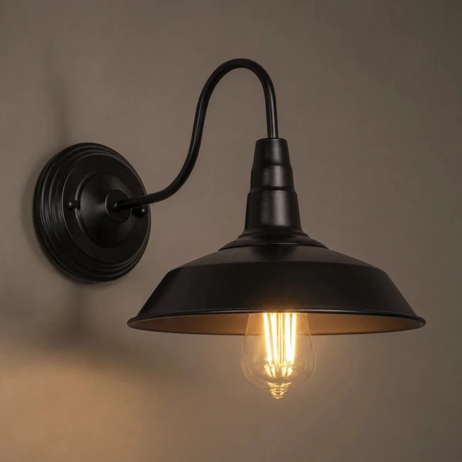 RAY 01065 Vintage Φωτιστικό Τοίχου - Απλίκα με Ντουί 1 x E27 AC 220-240V IP20 - Μαύρο - Μ26 x Π36 x Υ28cm RAY 01065 Vintage Φωτιστικό Τοίχου - Απλίκα με Ντουί 1 x E27 AC 220-240V IP20 - Μαύρο - Μ26 x Π36 x Υ28cm