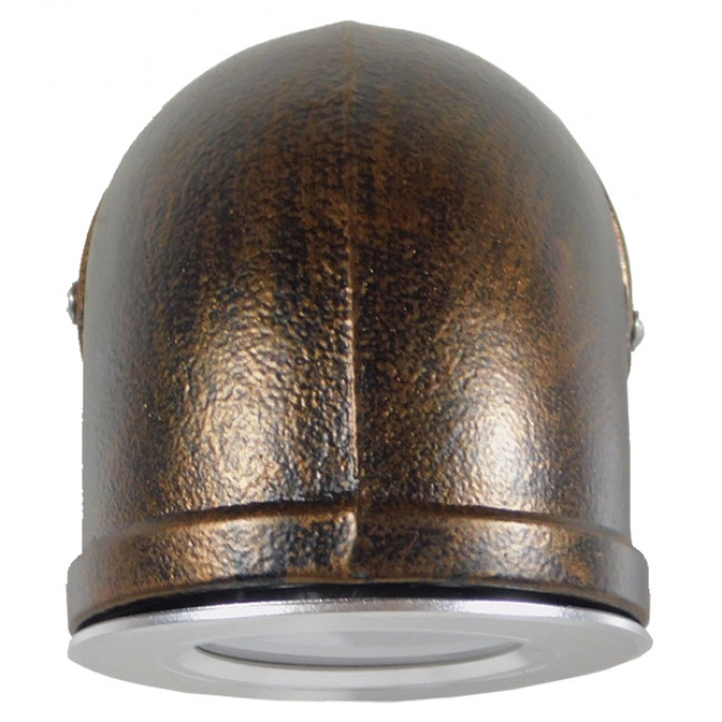 Vintage Industrial Φωτιστικό Τοίχου Απλίκα Μονόφωτο LED Μαύρο Σκουριά Μεταλλικό Φ11  ANTHY 01104 - 2