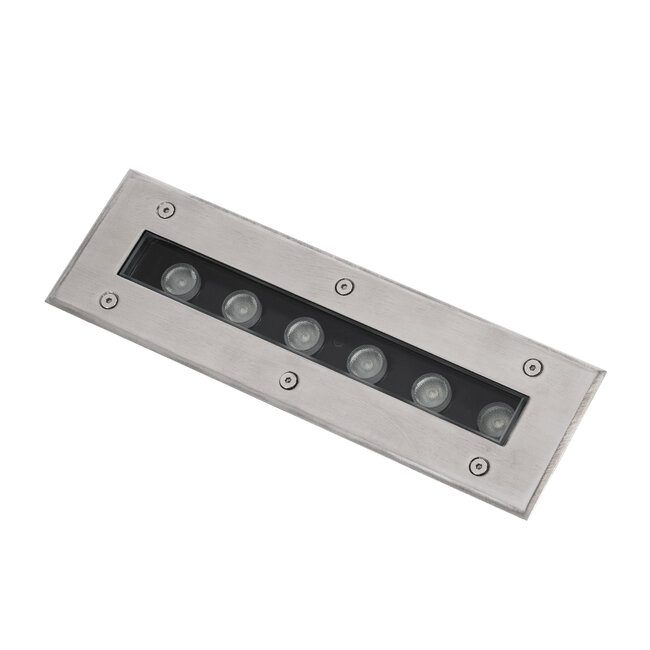 UNDERGROUND-REMVI 90191 Χωνευτή Μπάρα Φωτισμού Wall Washer LED 9W 765lm 10° DC 24V Αδιάβροχο IP68 RGBW Dimmable DMX512 - Ανοξείδωτο Ατσάλι 304 - Μ30 x Π9 x Υ8.5cm / Q28.5 x 7.5cm - 3 Χρόνια Εγγύηση