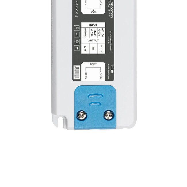 PLUX GLB-107-0009 Τροφοδοτικό/Μετασχηματιστής Class II SELV 12W 1A AC 220-240V σε DC 12V IP20 - Λευκό Ματ - Μ9.9 x Π4.6 x Υ1.1cm - 3 Χρόνια Εγγύηση - 5