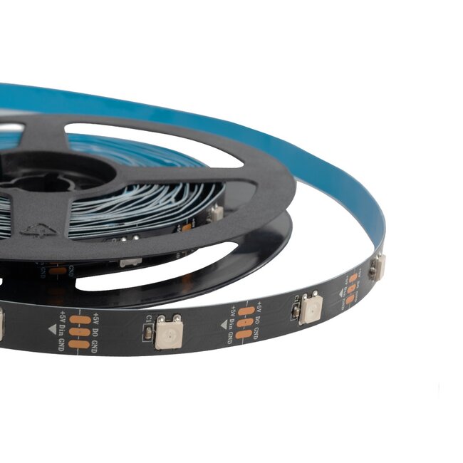 DIGISTRIP 90758 Σετ Ψηφιακής Pixel Addressable Ταινίας με RF Ασύρματο Χειριστήριο & Λειτουργία μέσω WiFi APP LED 36W/5m 2880lm/5m 120° DC 5V με USB 2.0 IP20 150 x SMD5050 Chip/5m 150 x Pixel/5m Πολύχρωμο RGB Dimmable SPI/TTL Protocol - Μ500 x Π1 x Υ0.2cm - Ρολό 5 Μέτρων - 5 Χρόνια Εγγύηση
