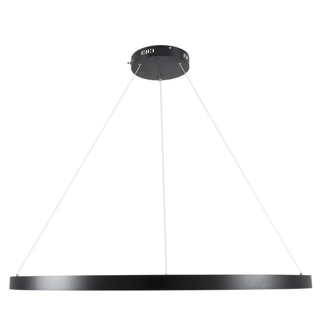 kelvo® NEMESIS KLV-101-0214 Κρεμαστό Φωτιστικό Οροφής LED 75W 7500lm 180° AC 220-240V IP20 Ρυθμιζόμενο Λευκό CCT με Χειριστήριο από 2700K έως 6000K Dimmable - Lumileds SMD Chip - Μαύρο Ματ - Μ100 x Π100 x Υ4cm - 3 Χρόνια Εγγύηση - 4