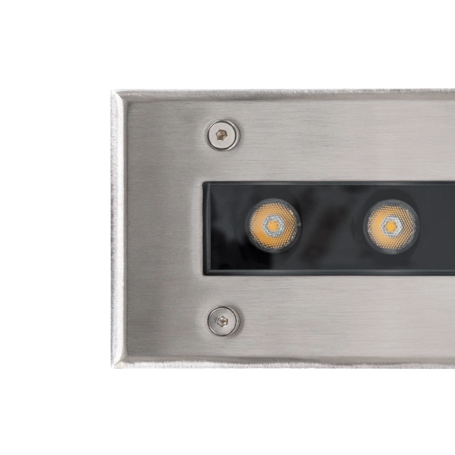  UNDERGROUNDREMVI 90190 Χωνευτή Μπάρα Φωτισμού Wall Washer LED 9W 990lm 10° DC 24V Αδιάβροχο IP68 Θερμό Λευκό 2700K Dimmable - Bridgelux SMD Chip - Ανοξείδωτο Ατσάλι SS316 - Μ30 x Π9 x Υ8.5cm / Q28.5 x 7.5cm - 3 Χρόνια Εγγύηση - 8