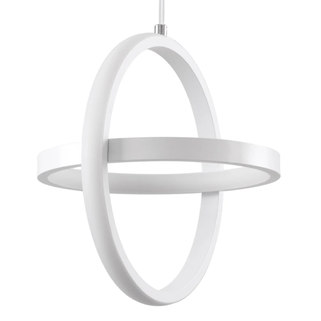 ALICE 61056 Μοντέρνο Κρεμαστό Φωτιστικό Οροφής LED 20W 2400lm 300° AC 220-240V IP20 Ρυθμιζόμενο Λευκό CCT με On/Off 2700K/4500K/6000K - Lumileds SMD Chip - Λευκό Ματ - Μ25 x Π22 x Υ25cm - 3 Χρόνια Εγγύηση - 2