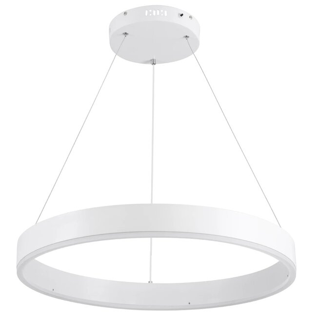 kelvo® VENOM KLV-101-0188 Κρεμαστό Φωτιστικό Οροφής LED 45W 4500lm 120° AC 220-240V IP20 Ρυθμιζόμενο Λευκό CCT με Χειριστήριο από 2700K έως 6000K Dimmable - Lumileds SMD Chip - Λευκό Ματ - Μ60 x Π60 x Υ6.5cm - 3 Χρόνια Εγγύηση