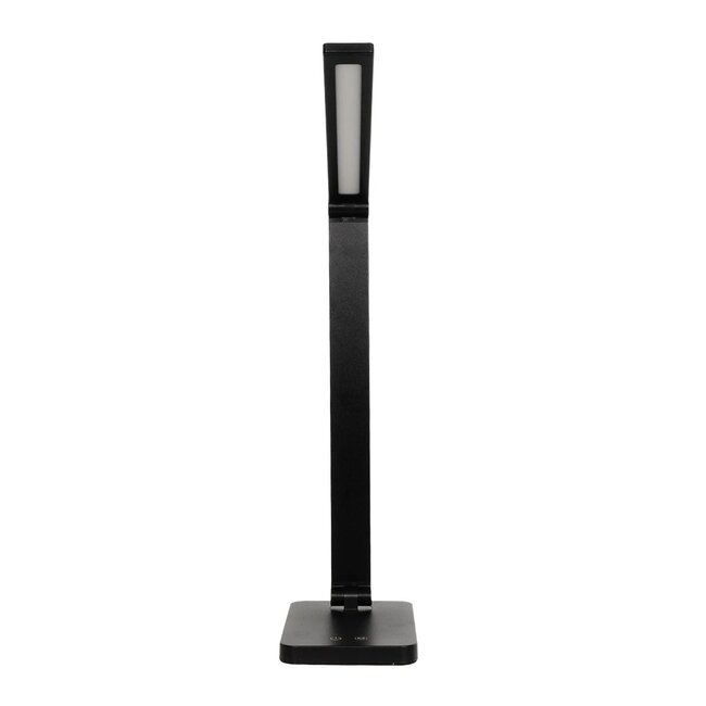 TEBLA 60481 Μοντέρνο Επιτραπέζιο Φωτιστικό Γραφείου LED 5W 500lm 120° AC 220-240V IP20 Ρυθμιζόμενο Λευκό CCT με Αφή 2700K/4500K/6000K Dimmable - Bridgelux SMD Chip - Μαύρο - Μ11 x Π31 x Υ52cm - 2 Χρόνια Εγγύηση - 4