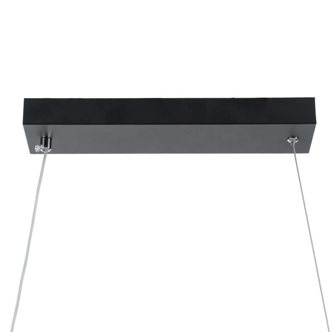 MORALES 61275 Κρεμαστό Φωτιστικό Οροφής Design LED CCT 54W 6048lm 200° AC 220-240V - Εναλλαγή Φωτισμού μέσω Τηλεχειριστηρίου All In One Ψυχρό 6000k+Φυσικό 4500k+Θερμό 2700k Dimmable Μ90 x Π14 x Υ14cm - Μαύρο - 3 Years Warranty - 6