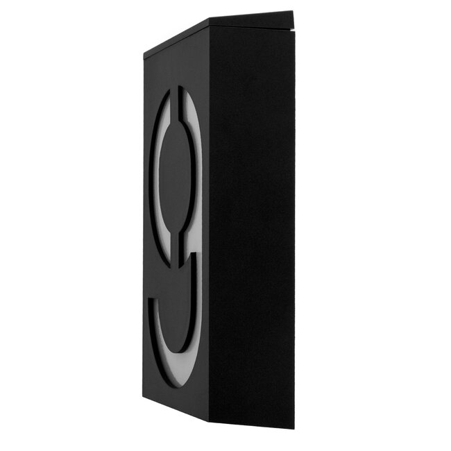 71519 Αυτόνομο Ηλιακό Φωτιστικό LED SMD 1W 100 lm με Ενσωματωμένη Μπαταρία 1000mAh - Φωτοβολταϊκό Πάνελ με Αισθητήρα Ημέρας-Νύχτας για Αρίθμηση Δρόμου με Αριθμό 9 IP55 Ψυχρό Λευκό 6000k