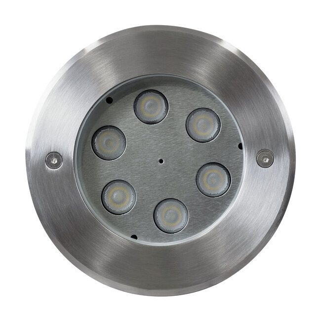 UNDERWATER-YUNI 90418 Υποβρύχιο Χωνευτό Φωτιστικό Σποτ Ειδικό για Σιντριβάνια LED 6W 600lm 30° DC 24V Αδιάβροχο IP68 Φ15 x Υ10cm Ψυχρό Λευκό 6000K - Ανοξείδωτο Ατσάλι - 3 Years Warranty