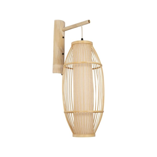 TULUM 01973 Boho Φωτιστικό Τοίχου - Απλίκα με Ντουί 1 x E27 AC 220-240V IP20 - Μπεζ - Μ25 x Π33 x Υ73cm