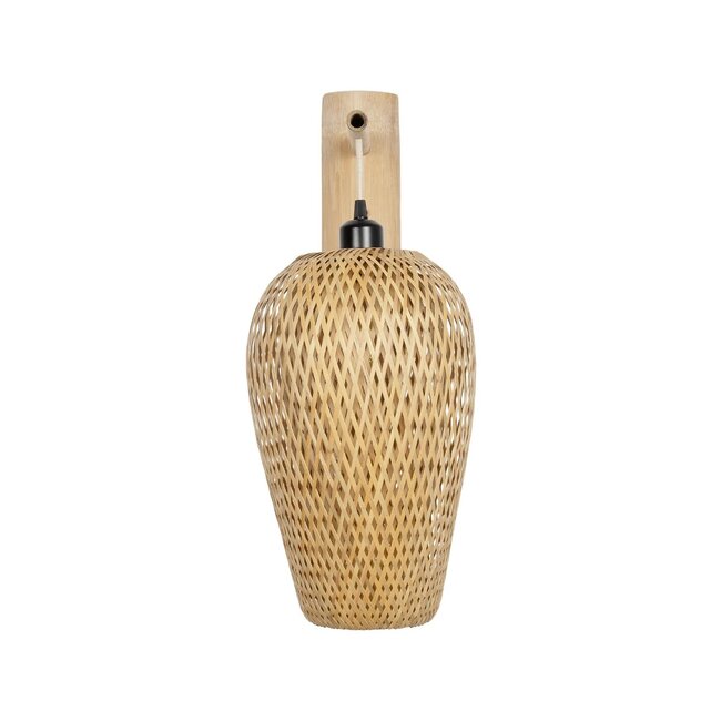 SELVA 01977 Boho Φωτιστικό Τοίχου - Απλίκα με Ντουί 1 x E27 AC 220-240V IP20 - Μπεζ - Μ24 x Π32 x Υ56cm - 3