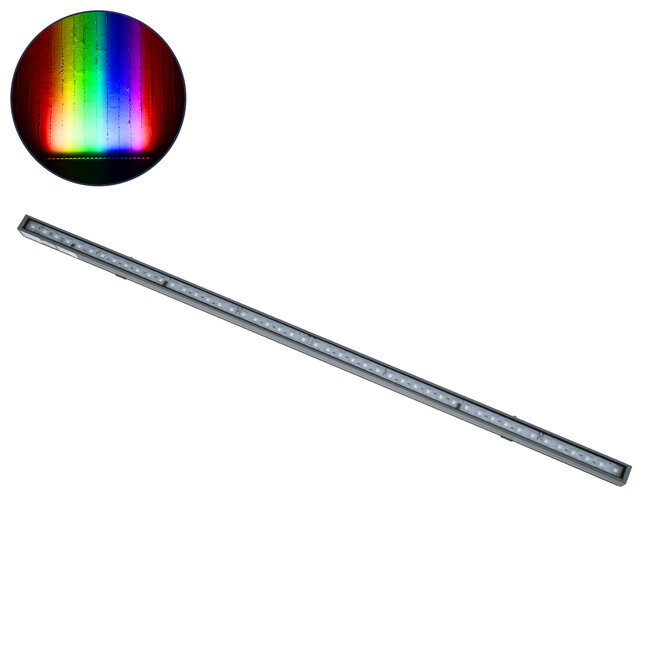 DIGIBAR 90210 Ψηφιακή Pixel Addressable Facade Μπάρα LED 12W 600lm 45° DC 24V Αδιάβροχο IP65 8 x Pixel Πολύχρωμο RGB Dimmable DMX512 SPI/TTL Protocol IC UCS512C0 - Bridgelux SMD Chip - Γκρι Ανθρακί - Μ100 x Π3.5 x Υ3.2cm - 3 Χρόνια Εγγύηση - 10