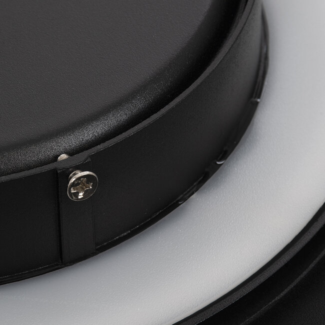 HELIO-S 60497 Φωτιστικό Τοίχου - Απλίκα Αρχιτεκτονικού Φωτισμού Εσωτερικού/Εξωτερικού Χώρου LED 12W 1440lm 120° x 360° AC 220-240V Αδιάβροχο IP65 Μ26 x Π5 x Υ26cm - Φυσικό Λευκό 4500K - Μαύρο - Τετράγωνο - Bridgelux Chip - 3 Years Warranty - 6