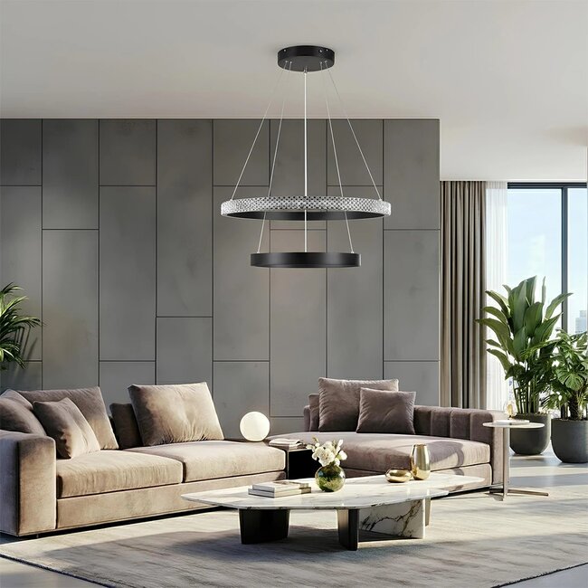 kelvo® DIAMOND KLV-101-0235 Κρεμαστό Φωτιστικό Οροφής LED 75W 7500lm 360° AC 220-240V IP20 Ρυθμιζόμενο Λευκό CCT με Χειριστήριο από 2700K έως 6000K Dimmable - Lumileds SMD Chip - Μαύρο Ματ - Μ60 x Π60 x Υ40cm - 3 Χρόνια Εγγύηση kelvo® DIAMOND KLV-101-0235 Κρεμαστό Φωτιστικό Οροφής LED 75W 7500lm 360° AC 220-240V IP20 Ρυθμιζόμενο Λευκό CCT με Χειριστήριο από 2700K έως 6000K Dimmable - Lumileds SMD Chip - Μαύρο Ματ - Μ60 x Π60 x Υ40cm - 3 Χρόνια Εγγύηση