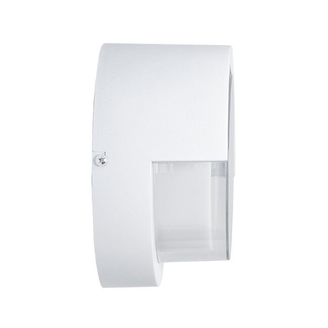 APEX 60766 Φωτιστικό Τοίχου - Απλίκα Αρχιτεκτονικού Φωτισμού Εσωτερικού/Εξωτερικού Χώρου Up or Down LED 10W 1050lm 120° AC175-265V Αδιάβροχο IP65 - Πλαστικό Σώμα - Φυσικό λευκό 4500K - Φ17 x Υ9cm - Λευκό - Bridgelux Chip - 3 Χρόνια Εγγύηση