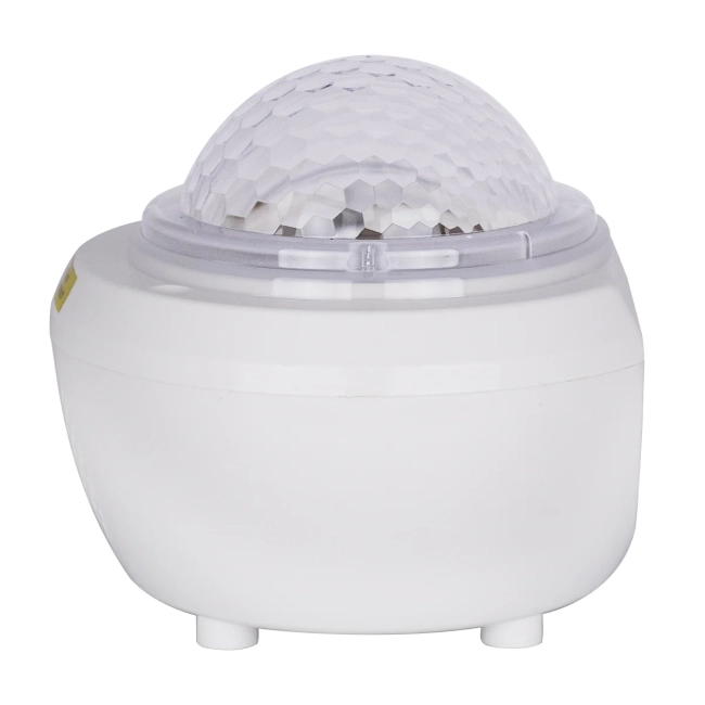 79604 Λευκό Επιτραπέζιο Διακοσμητικό Φωτιστικό Ειδικών Εφε NIGHT SKY GALAXY 3D LED 10W DC 5V 2200mAh Επαναφορτιζόμενο με Bluetooth Speaker - Sound Activated - Καλώδιο Τροφοδοσίας USB και Ασύρματο Χειριστήριο RF 2.4Ghz Πολύχρωμo RGB Dimmable - 4