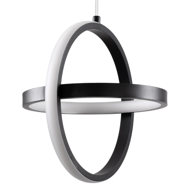 ALICE 61055 Μοντέρνο Κρεμαστό Φωτιστικό Οροφής LED 20W 2400lm 300° AC 220-240V IP20 Ρυθμιζόμενο Λευκό CCT με On/Off 2700K/4500K/6000K - Lumileds SMD Chip - Μαύρο Ματ - Μ25 x Π22 x Υ25cm - 3 Χρόνια Εγγύηση - 2