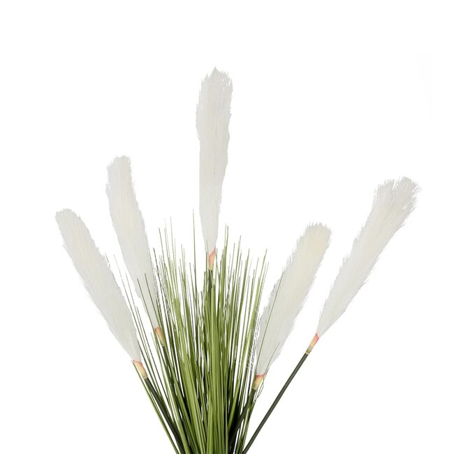 Artificial Garden WHITE PAMPAS GRASS BRANCH 21485 Τεχνητό Διακοσμητικό Κλαδί Λευκό Πάμπας Y88cm