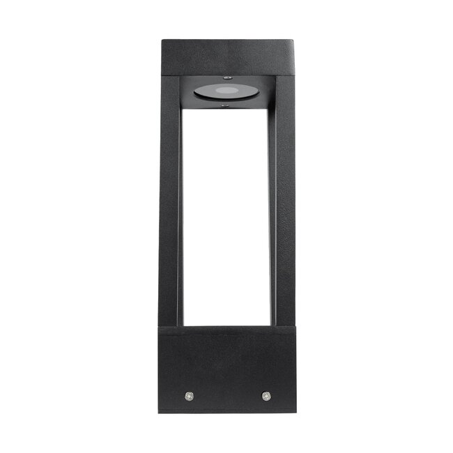 PRISM GLB-103-0019 Φωτιστικό Κολωνάκι Κήπου LED 8W 720lm 90° AC 220-240V Αδιάβροχο IP65 Θερμό Λευκό 2700K - Sanan SMD Chip - Μαύρο Ματ - Μ11 x Π11 x Υ30cm - 3 Χρόνια Εγγύηση - 7