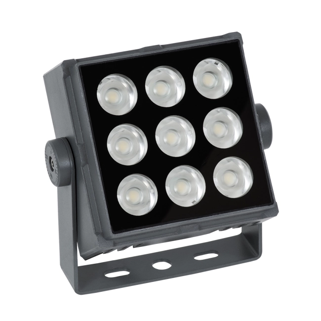  FLOODTINY 90368 Προβολέας Σποτ Wall Washer LED 27W 2970lm 3° DC 24V Αδιάβροχο IP65 Θερμό Λευκό 2700K Dimmable - Bridgelux SMD Chip - Γκρι Ανθρακί - Μ13.8 x Π16.4 x Υ7cm - 3 Χρόνια Εγγύηση