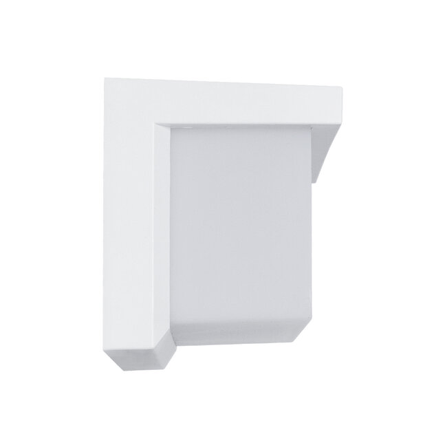 CITYSCAPE 60697 Μοντέρνο Φωτιστικό Τοίχου - Απλίκα LED 18W 1890lm 120° AC 220-240V Αδιάβροχο IP65 Φυσικό Λευκό 4500K - Bridgelux SMD Chip - Λευκό Ματ - Μ23.5 x Π11 x Υ10cm - 3 Χρόνια Εγγύηση - 4