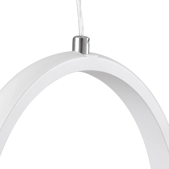 ALICE 61056 Μοντέρνο Κρεμαστό Φωτιστικό Οροφής LED 20W 2400lm 300° AC 220-240V IP20 Ρυθμιζόμενο Λευκό CCT με On/Off 2700K/4500K/6000K - Lumileds SMD Chip - Λευκό Ματ - Μ25 x Π22 x Υ25cm - 3 Χρόνια Εγγύηση - 7