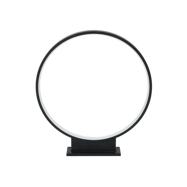 LUNEA GLB-103-0009 Φωτιστικό Κολωνάκι Κήπου LED 15W 1350lm 120° AC 220-240V Αδιάβροχο IP65 Θερμό Λευκό 2700K - Sanan SMD Chip - Μαύρο Ματ - Μ45 x Π7 x Υ50cm - 3 Χρόνια Εγγύηση - 3