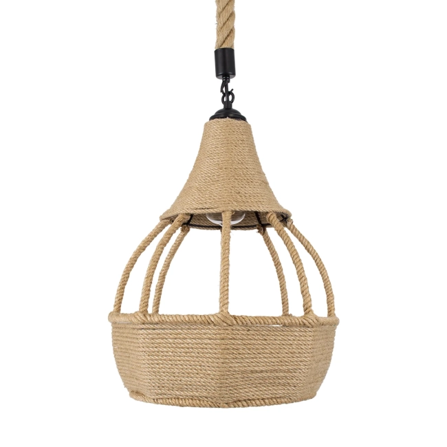  KUBRIC 01605 Boho Κρεμαστό Φωτιστικό Οροφής με Ντουί 1 x E27 AC 220-240V IP20 - Μπεζ - Μ30 x Π30 x Y40cm - 5