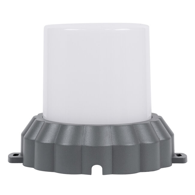 WALLLIGHT-MONA 90629 Φωτιστικό Τοίχου - Απλίκα Point Light LED 12W 1320lm 360° DC 24V Αδιάβροχο IP65 Φ13 x Υ12.5cm Θερμό Λευκό 3000K - Γκρι Ανθρακί - 3 Years Warranty - 5