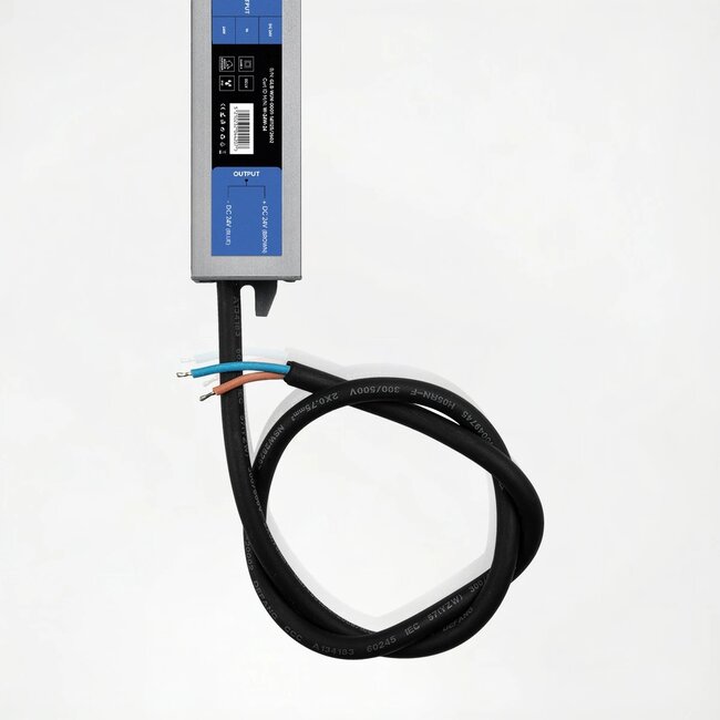kelvo® SELAS KLV-107-0029 Τροφοδοτικό/Μετασχηματιστής Class II SELV 24W 1A AC 220-240V σε DC 24V Αδιάβροχο IP67 - Γκρι Ανθρακί Ματ - Μ18.2 x Π3 x Υ2.2cm - 5 Χρόνια Εγγύηση - 5