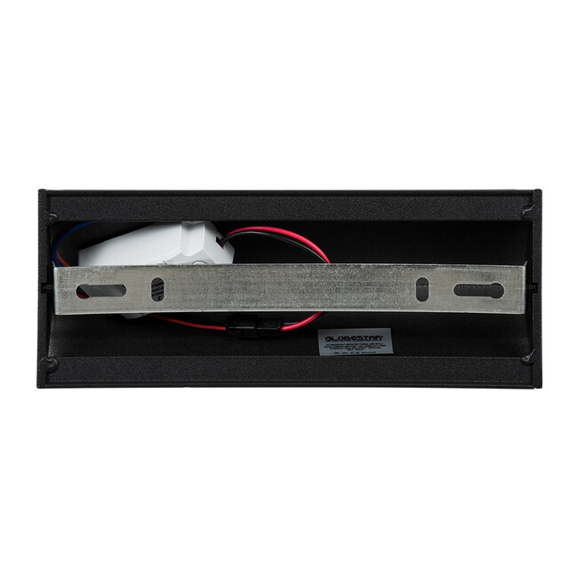 CIRCOA 60544 Μοντέρνο Φωτιστικό Τοίχου - Απλίκα LED 10W 1000lm 60° AC 220-240V Αδιάβροχο IP44 Θερμό Λευκό 2700K - Bridgelux COB Chip & TÜV SÜD Driver - Μαύρο Ματ - Μ20 x Π8 x Υ10cm - 5 Χρόνια Εγγύηση - 5