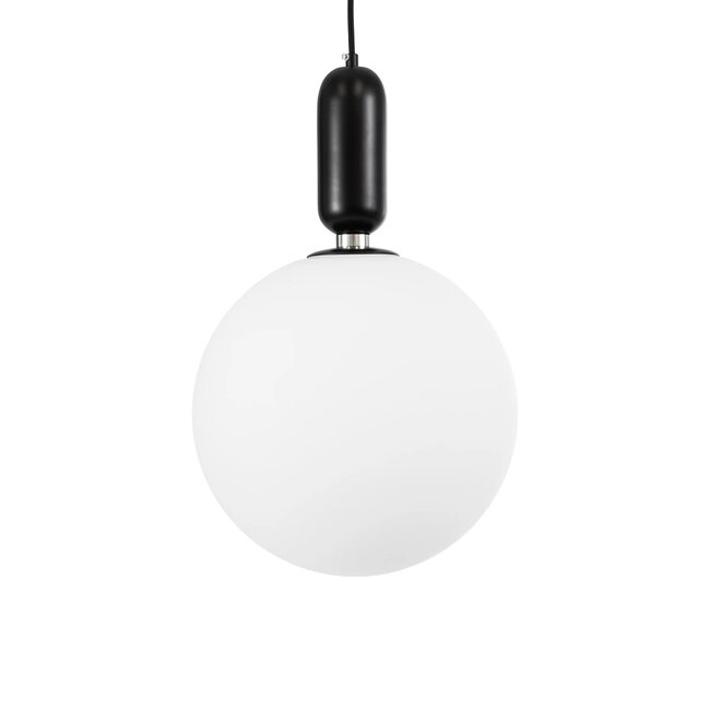 kelvo® ESTETICO KLV-101-0380 Κρεμαστό Φωτιστικό Οροφής για Λάμπα με Ντουί E27 AC 220-240V IP20 - Μαύρο Ματ & Λευκό - Μ30 x Π30 x Υ48cm - 4
