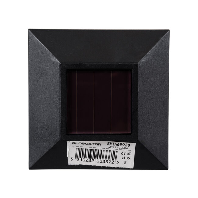 69928 ΣΕΤ 2 Τεμαχίων Αυτόνομα Ηλιακά Φωτιστικά LED SMD 0.24W/Τεμ. 24lm/Τεμ. με Ενσωματωμένη Μπαταρία 600mAh - Φωτοβολταϊκό Πάνελ με Αισθητήρα Ημέρας-Νύχτας Αδιάβροχο IP65 Φανάρι Κήπου Τετράγωνο Ψυχρό Λευκό 6000K Μ8.5 x Π8.5 x Υ26.5cm - 7