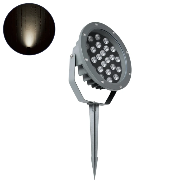 TREELIGHT-RIVA 90365 Σποτ Φωτισμού Ειδικό για Φυτά - Δέντρα με Βάση Κήπου / Καρφωτό LED 24W 2280lm 10° DC 24V Αδιάβροχο IP67 Φ20.5 x Υ6.5cm Φυσικό Λευκό 4500K - Γκρι Ανθρακί - 3 Years Warranty TREELIGHT-RIVA 90365 Σποτ Φωτισμού Ειδικό για Φυτά - Δέντρα με Βάση Κήπου / Καρφωτό LED 24W 2280lm 10° DC 24V Αδιάβροχο IP67 Φ20.5 x Υ6.5cm Φυσικό Λευκό 4500K - Γκρι Ανθρακί - 3 Years Warranty