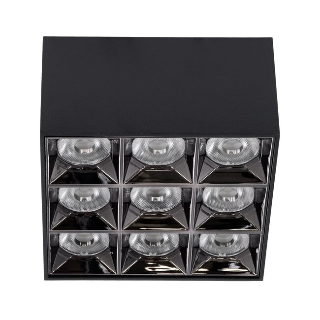 kelvo® LUMINAR KLV-101-0341 Φωτιστικό Downlight Σποτ LED 30W 4200lm 36° AC 220-240V IP20 Φυσικό Λευκό 4500K - Osram SMD Chip & TÜV SÜD Driver - Μαύρο Ματ - Μ12 x Π12 x Υ6.6cm - 5 Χρόνια Εγγύηση - 3
