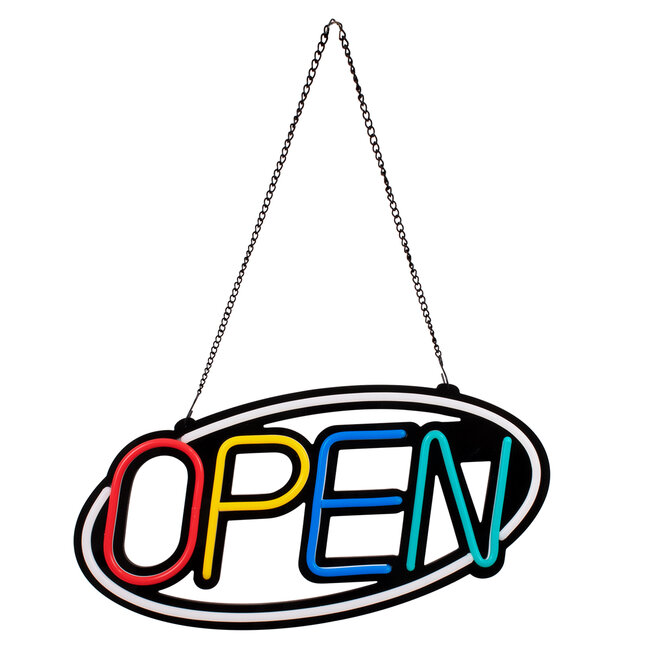 85858 Φωτιστικό Ταμπέλα Φωτεινή Επιγραφή NEON LED Σήμανσης Animated Ovale OPEN 30W AC 230V με Διακόπτη On/Off και Ασύρματο Χειριστήριο IR Λευκό - Κόκκινο - Πράσινο - Κίτρινο - Γαλάζιο 85858 Φωτιστικό Ταμπέλα Φωτεινή Επιγραφή NEON LED Σήμανσης Animated Ovale OPEN 30W AC 230V με Διακόπτη On/Off και Ασύρματο Χειριστήριο IR Λευκό - Κόκκινο - Πράσινο - Κίτρινο - Γαλάζιο