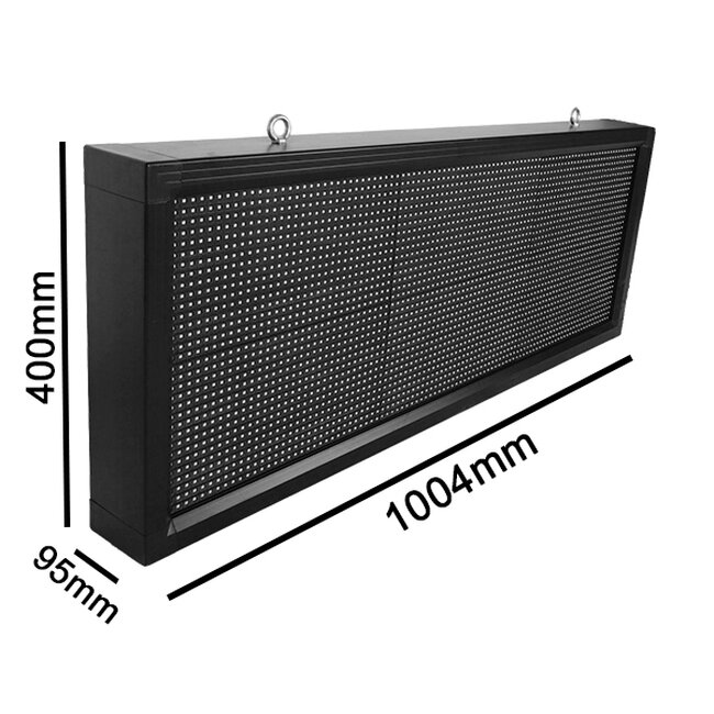 90271 Κυλιόμενη Ψηφιακή Επιγραφή P10 LED SMD AC 220-240V με Wi-Fi - Αδιάβροχή IP54 - Μονής Όψης - Μ104 x Π9 x Υ40cm Κόκκινο - 5 90271 Κυλιόμενη Ψηφιακή Επιγραφή P10 LED SMD AC 220-240V με Wi-Fi - Αδιάβροχή IP54 - Μονής Όψης - Μ104 x Π9 x Υ40cm Κόκκινο - 5